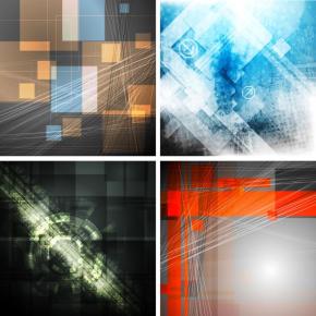 Abstract grunge technology backgrounds. Raster backdrops set